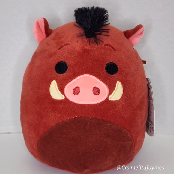 PUMBAA 🐗🇬🇧UK Tag Brown & Black Warthog Disney's Lion King X Squishmallow NWT